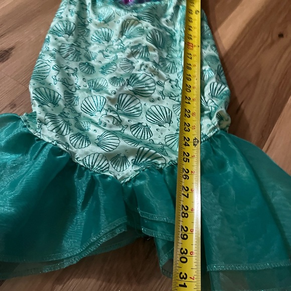 Disney Princess Ariel Girls Size 4-6X Dress Up Purple Green Costume - Picture 2 of 5